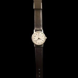 Timex 1974 Model Mechanical Ladies Vintage Easy Reader Watch in Silver